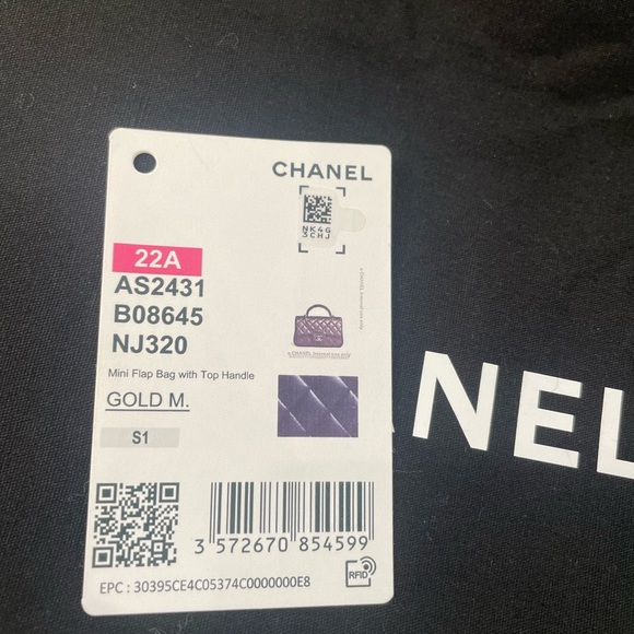 Chanel Iridescent Mini Top Handle Bag BTW Posh takes 20%! Price pretty FIRM - Picture 6 of 10